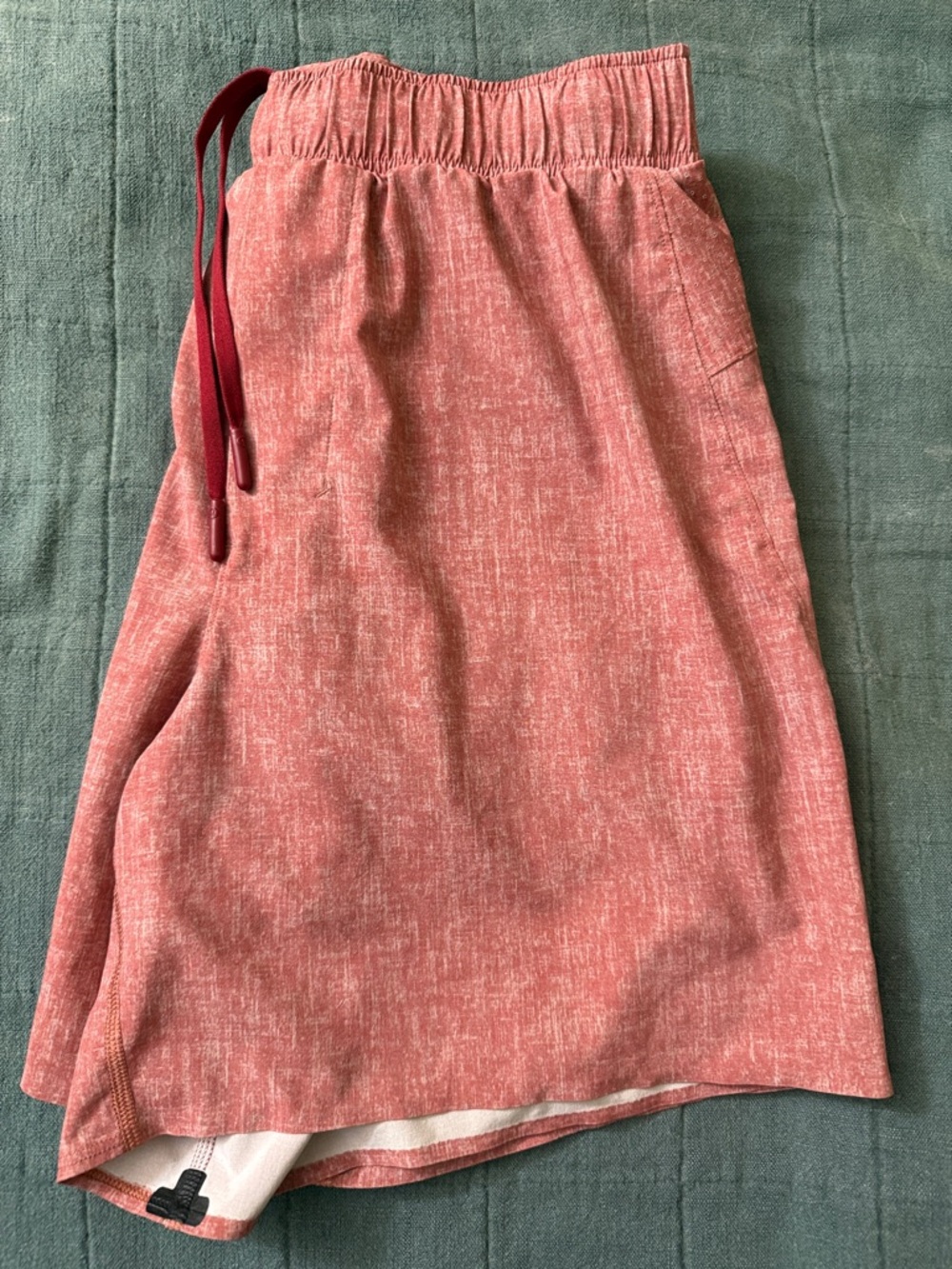 lululemon athletica Coral Red Athletic Shorts